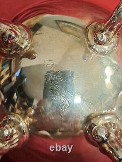 Vintage-BSG-Birmingham Silver Co-7 Piece-Silver On Copper-Coffee/Tea Service