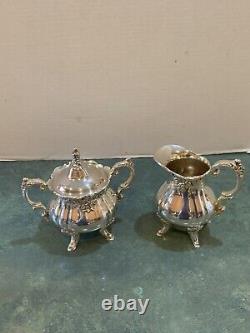 Vintage Baroque By Wallace 5 Pc. Tea/Coffee Set 281-284 Tray 294 F Excellent