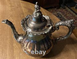 Vintage Baroque by Wallace Silver Plate Tea Coffee Pot Number 752 9 UT1