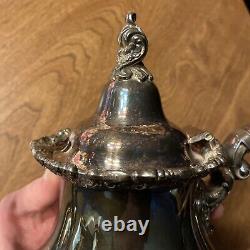 Vintage Baroque by Wallace Silver Plate Tea Coffee Pot Number 752 9 UT1