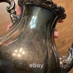 Vintage Baroque by Wallace Silver Plate Tea Coffee Pot Number 752 9 UT1