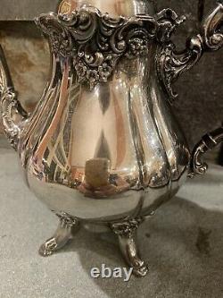 Vintage Baroque by Wallace Silver Plate Tea Pot Number 281 EUC