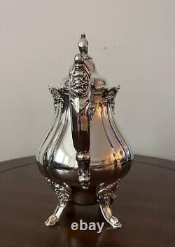 Vintage Baroque by Wallace Silver Plated 3 Pcs Tea Set #281 #283 #284