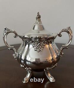 Vintage Baroque by Wallace Silver Plated 3 Pcs Tea Set #281 #283 #284