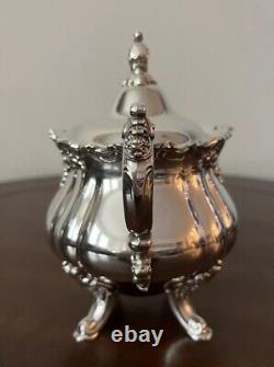 Vintage Baroque by Wallace Silver Plated 3 Pcs Tea Set #281 #283 #284