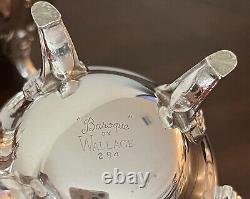 Vintage Baroque by Wallace Silver Plated 3 Pcs Tea Set #281 #283 #284