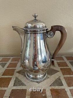 Vintage Christofle Gallia Coffee and Tea Set Silver Plate 4 Piece