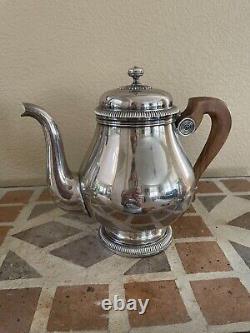 Vintage Christofle Gallia Coffee and Tea Set Silver Plate 4 Piece