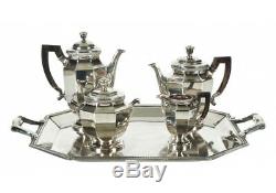 Vintage Christofle Silver Plate Tea Service Set With Tray (53851)