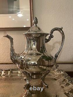 Vintage Coffee & Tea Service Baroque 5 Piece Silver plates Set