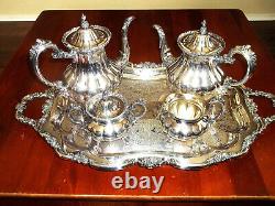 Vintage Community Heavy Silverplate Coffee & Tea Service! Historical Beauty