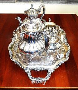 Vintage Community Heavy Silverplate Coffee & Tea Service! Historical Beauty