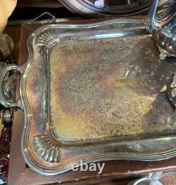 Vintage Community Old English Melon Silverplate 5 Piece Teaset Tea Set