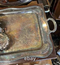 Vintage Community Old English Melon Silverplate 5 Piece Teaset Tea Set