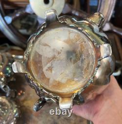 Vintage Community Old English Melon Silverplate 5 Piece Teaset Tea Set