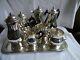 Vintage Continental Silver Plated Tea/coffee/chocolate Set 8 Pieces Incl. Tray