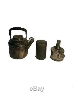 Vintage Drew & Sons En Route Wicker & Silverplate Tea/Picnic Set c 1910