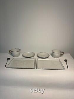 Vintage Drew & Sons En Route Wicker & Silverplate Tea/Picnic Set c 1910
