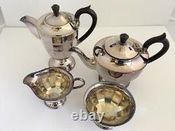 Vintage EPNS Silver Plated Coffee & Tea Set 4 piece Sheffield England