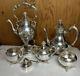 Vintage English Mfg Corp Silver-plated Tea Coffee 8 Piece Set Clean & Polished
