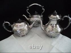 Vintage English Silverplate Sheffield Tea & Coffee set 6 Pieces