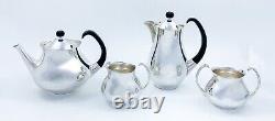 Vintage Eric Clements Elkington silver plate Modernist coffee tea set Birmingham