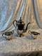 Vintage Fb Rogers Silver Co. Silver Plate Tea Pot, Sugar Bowl & Creamer Set