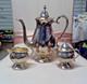 Vintage Fb Rogers Silver Co Tea Set Silverplate Coffee Pot, Creamer & Sugar