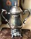 Vintage Fb Rogers Silver Plated Samovar Coffee Tea Urn Warmer With Burner 15