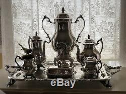 Vintage F. B. Rogers Silver Co. 1883 Silverplate 6-piece Coffee/tea Service Set