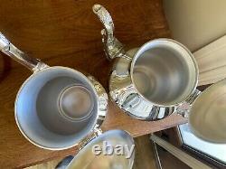 Vintage F. B Rogers Silver Co Silverplate 5 Pcs Tea/Coffee Set