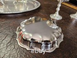 Vintage Gallion Silver Plated 6 Piece Footed Ornate Tea & Coffee Set! Mix Heavy