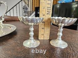 Vintage Gallion Silver Plated 6 Piece Footed Ornate Tea & Coffee Set! Mix Heavy