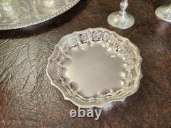 Vintage Gallion Silver Plated 6 Piece Footed Ornate Tea & Coffee Set! Mix Heavy