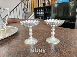 Vintage Gallion Silver Plated 6 Piece Footed Ornate Tea & Coffee Set! Mix Heavy