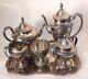 Vintage Gorham & Friedman Sterling Silverplate Coffee Tea Service Set Tarnished