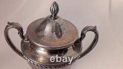 Vintage Gorham & Friedman Sterling Silverplate Coffee Tea Service Set Tarnished