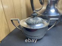 Vintage Gorham Queen Anne Coffee & Tea Service Silver Plate
