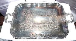 Vintage Gorham Silver Plated 6 Pc Tea/Coffee Set With Sugar Creamers Tray Covers