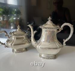 Vintage Gotham 2 1/2 & 3 Pint Silver Plate Tea Pot # Y1102 & 1104