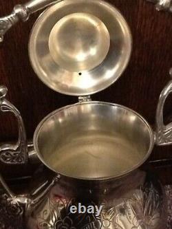 Vintage Indian(Probably) Silver Plate Tilt Tea/Coffee Pot With Burner