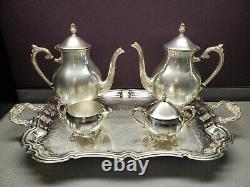 Vintage LEONARD 5 piece SilverPlated Coffee & Tea Set