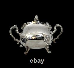 Vintage Leonard Silver Plate Footed Coffee & Tea 6 Piece Set