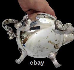 Vintage Leonard Silver Plate Footed Coffee & Tea 6 Piece Set