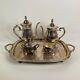 Vintage Leonard Silver Plated 5 Piece Tea Set