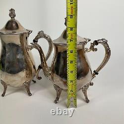 Vintage Leonard Silver Plated 5 Piece Tea Set