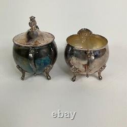 Vintage Leonard Silver Plated 5 Piece Tea Set