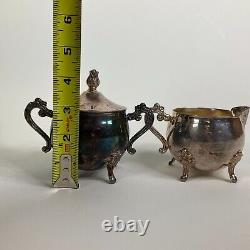 Vintage Leonard Silver Plated 5 Piece Tea Set