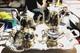 Vintage Leonard Silver Plated 6 Piece Coffee Tea Set With Tray