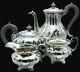 Vintage Marlboro Silver Plate On Copper 4 Pc Tea Set Old English Reproduction